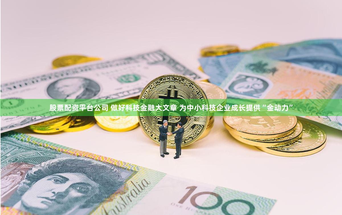 股票配资平台公司 做好科技金融大文章 为中小科技企业成长提供“金动力”