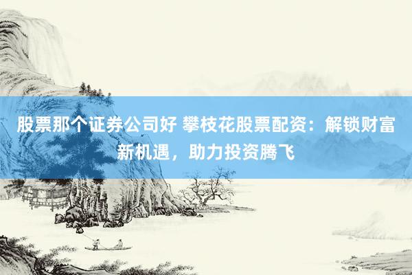 股票那个证券公司好 攀枝花股票配资：解锁财富新机遇，助力投资腾飞
