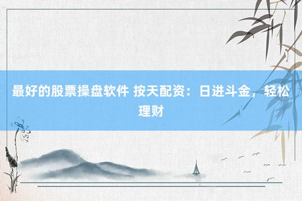 最好的股票操盘软件 按天配资:日进斗金,轻松理财