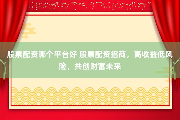 股票配资哪个平台好 股票配资招商，高收益低风险，共创财富未来